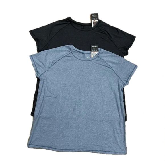 Eddie Bauer Women's Active Shirt Tee’s Size XL Black & Blue NWT - Picture 6 of 10